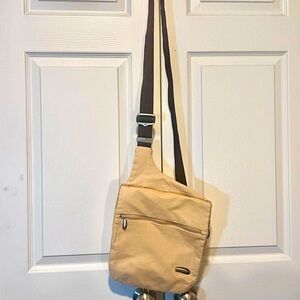 Travelon Anti-Theft Tan Crossbody Sling Travel Bag